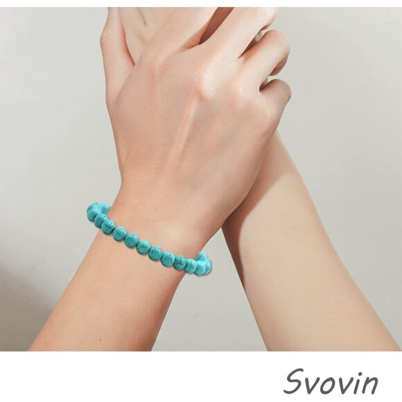 12pcs Unisex Gemstone Beaded Bracelets Set Tiger Eye Amethyst Adjustable Elastic - Picture 5 of 7